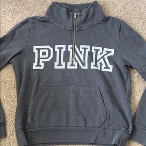 VS pink quarter zip